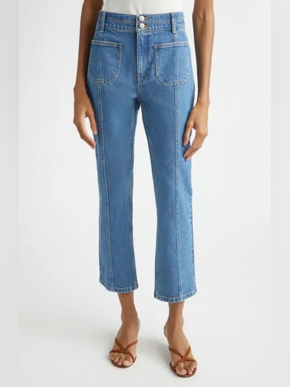 Cinq A Sept NWOT Dorothea Wide Leg Ankle Jeans Sz 12